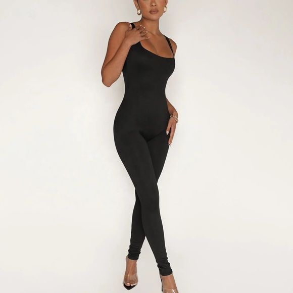 PrettyLittleThing Pants - Black Jumpsuit PLT